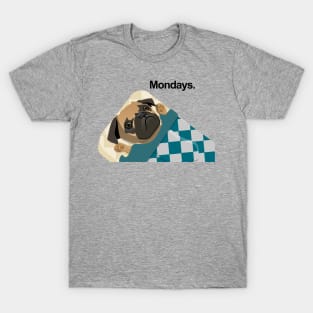 Pugs Hate Mondays Too T-Shirt